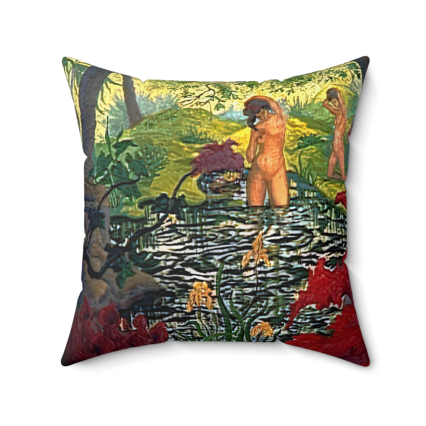 Ranson, Paul - The Lotus Bather (1906) - Suede Square Pillow