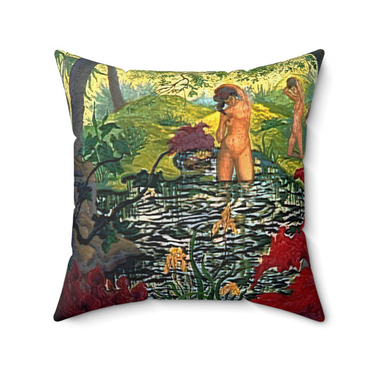 Ranson, Paul - The Lotus Bather (1906) - Suede Square Pillow