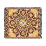 Lion Summer Mandala A - Woven Blanket