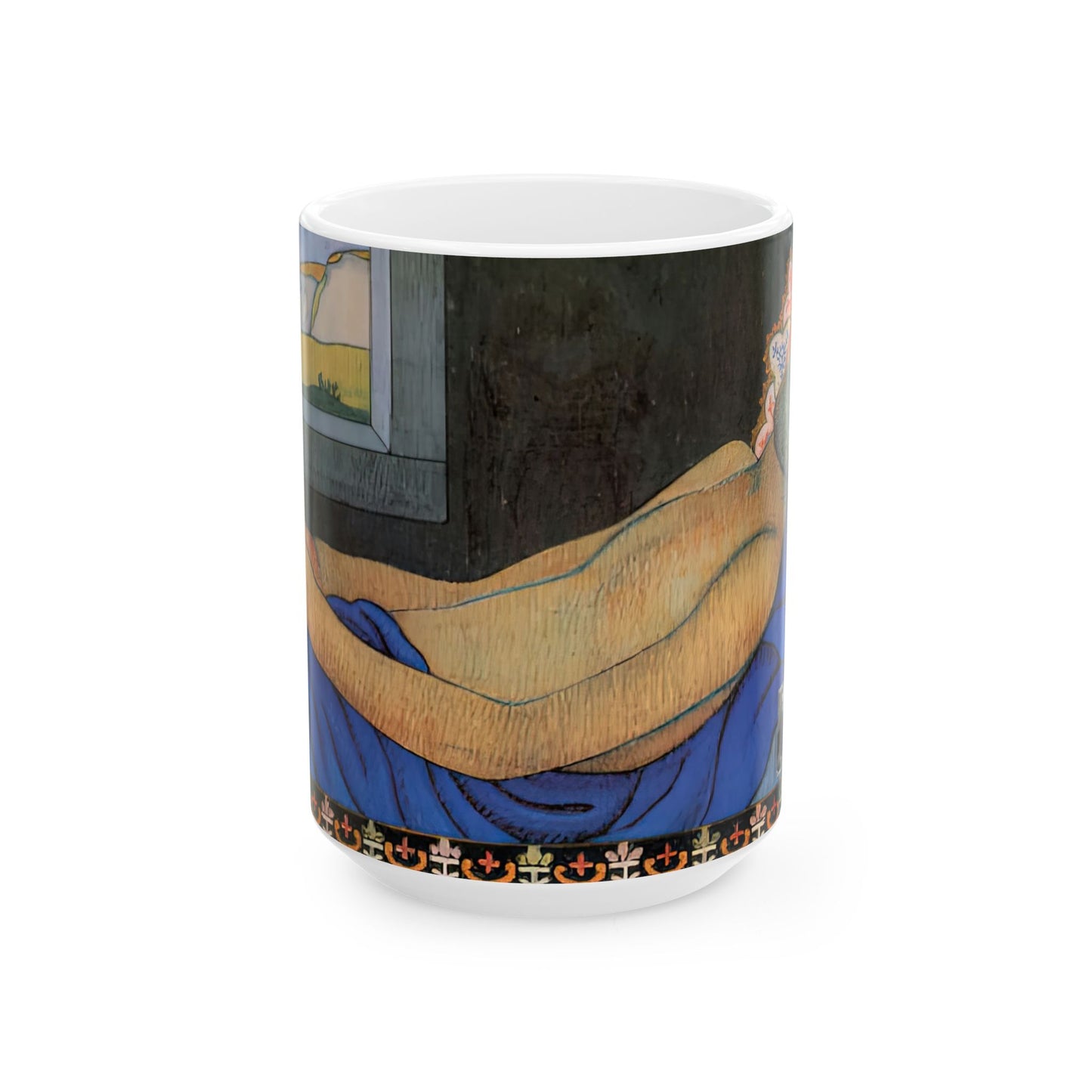 Filiger, Charles - The Recumbent Christ (1895) - Ceramic Mug