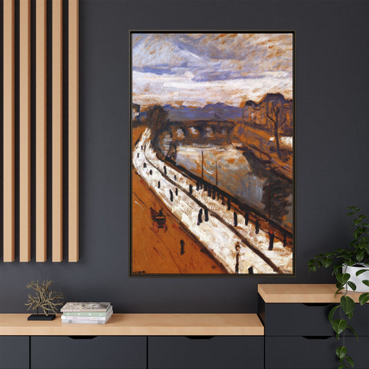Marquet, Albert - Quai des Grands-Augustins (1905) - Matte Canvas, Framed