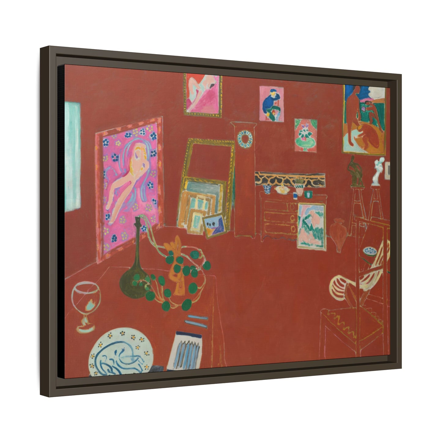 Matisse, Henri - The Red Studio (1911) - Matte Canvas, Framed