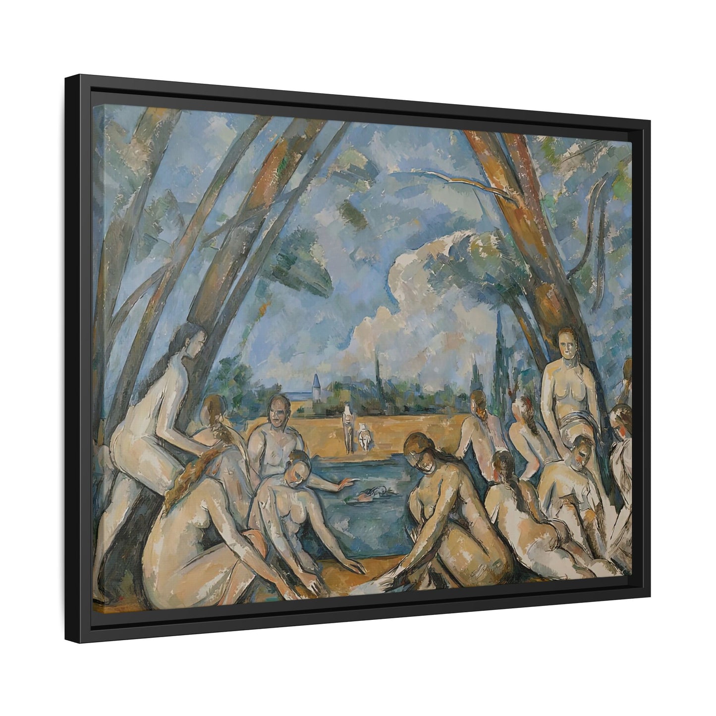 Cézanne, Paul - The Large Bathers (1906) - Matte Canvas, Framed