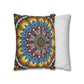 Pacio, Adam - Emerald Arrows Mandala - Suede Square Pillowcase