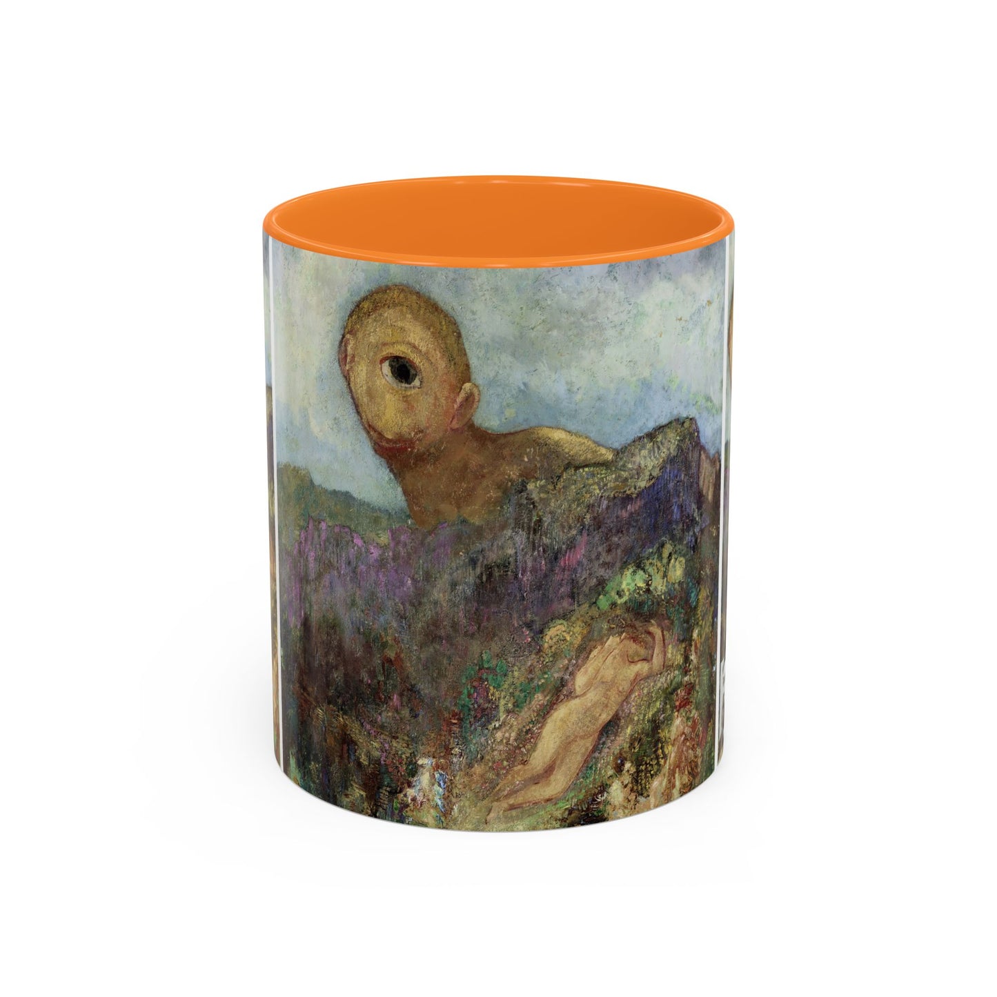 Redon, Odilon - The Cyclops (1914) - Colorful Accent Mugs