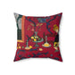 Matisse, Henri - The Dessert Harmony in Red (1908) - Suede Square Pillow