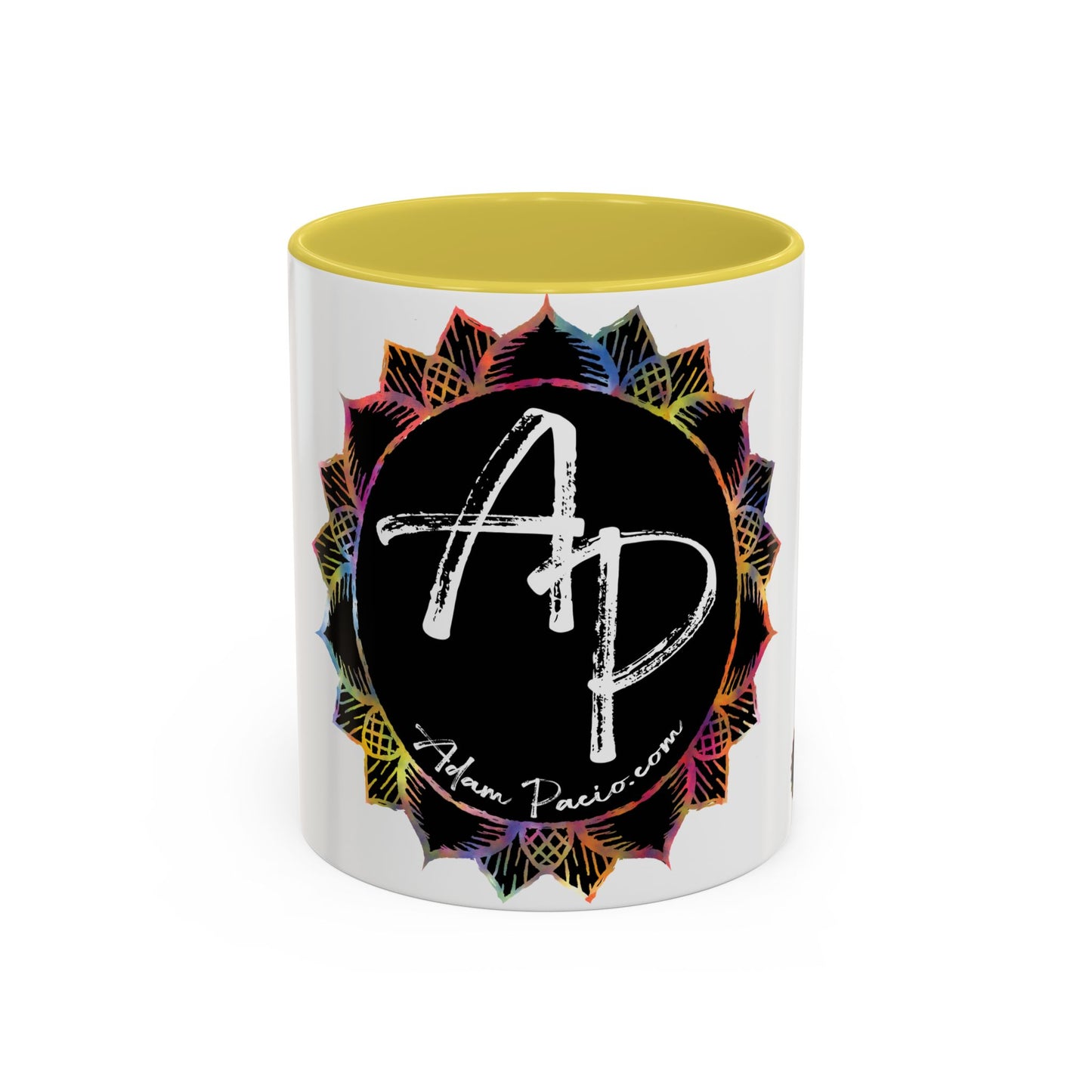 AdamPacio.com - Black Logo - Colorful Accent Mugs