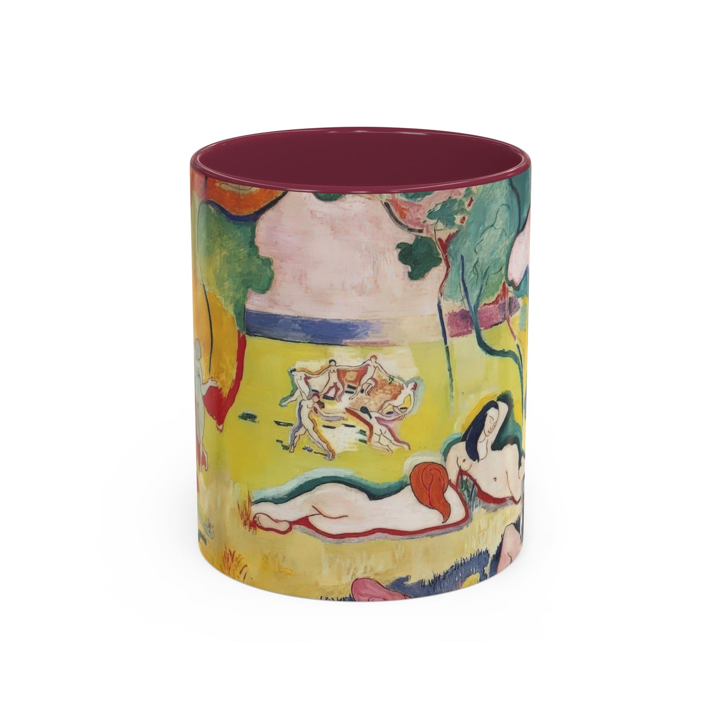 Matisse, Henri - The Joy of Life (1905) - Colorful Accent Mugs