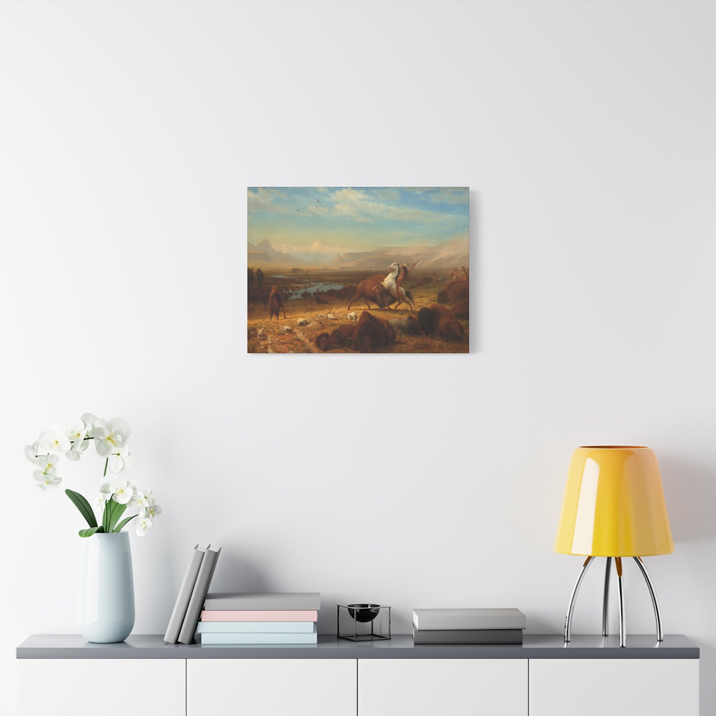 Bierstadt, Albert - The Last of the Buffalo  (1888) - Canvas Block, unframed