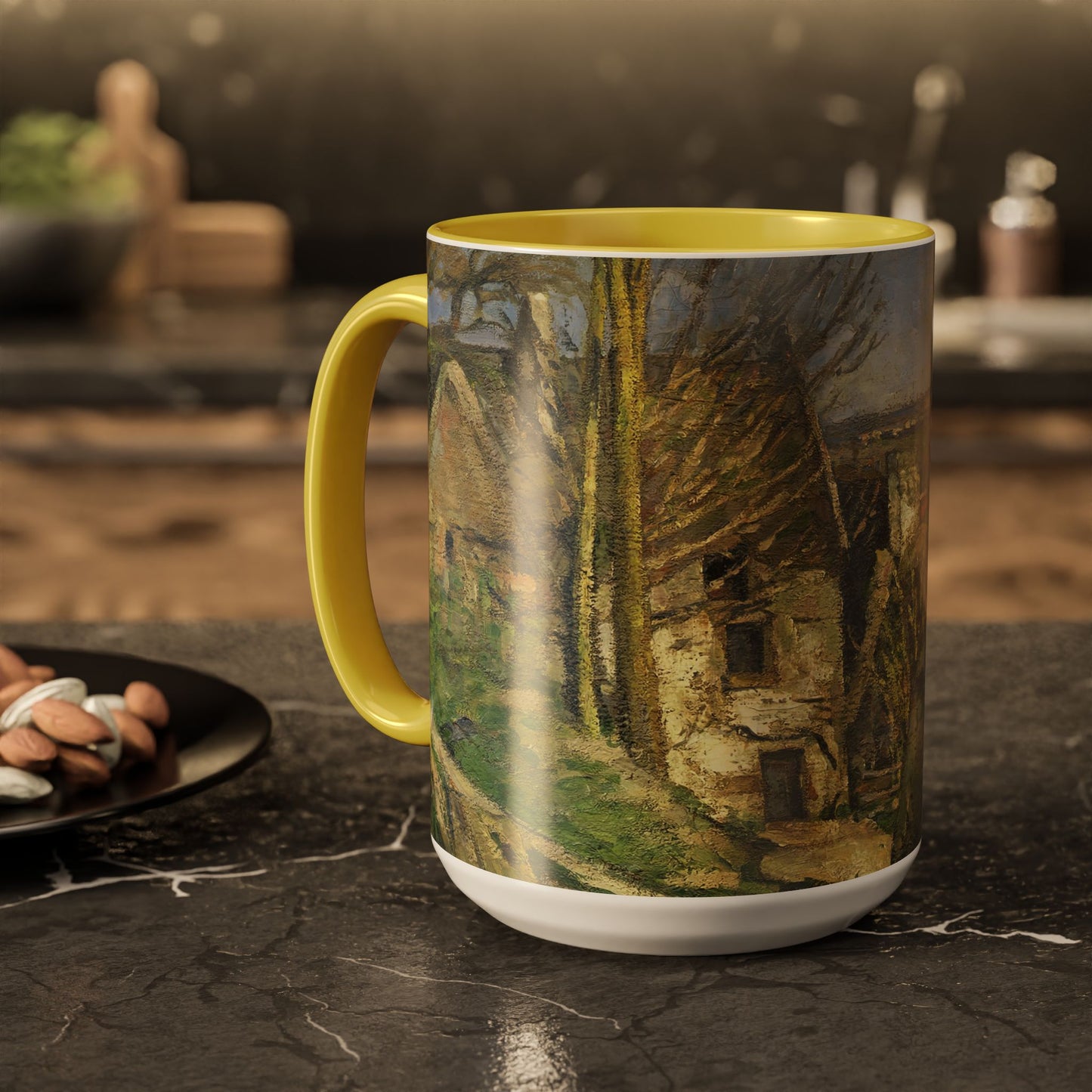 Cézanne, Paul - The House of the Hanged Man, Auvers-sur-Oise (1874) - Colorful Accent Mugs