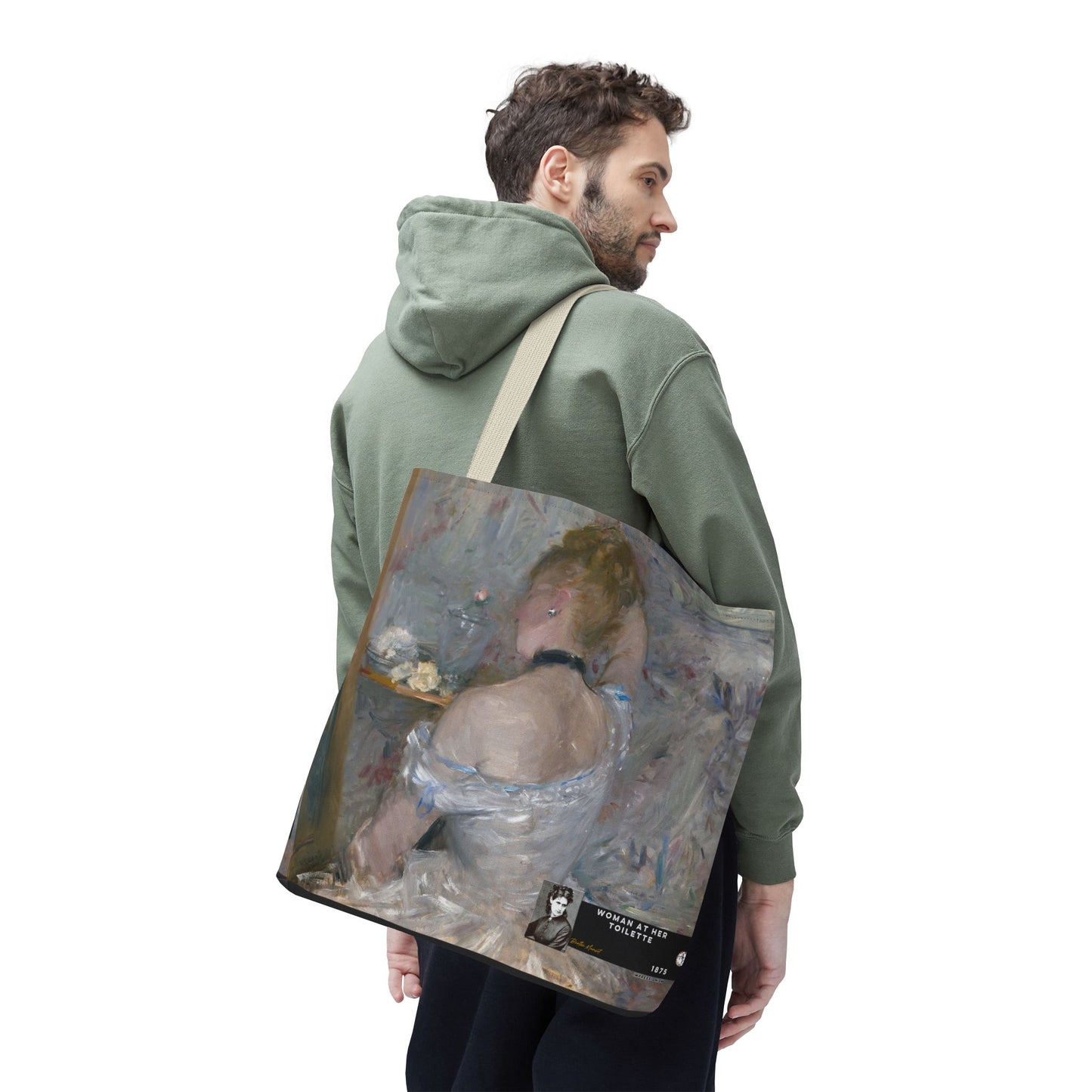 Morisot, Berthe - Woman at Her Toilette (1880) - Tote Bag