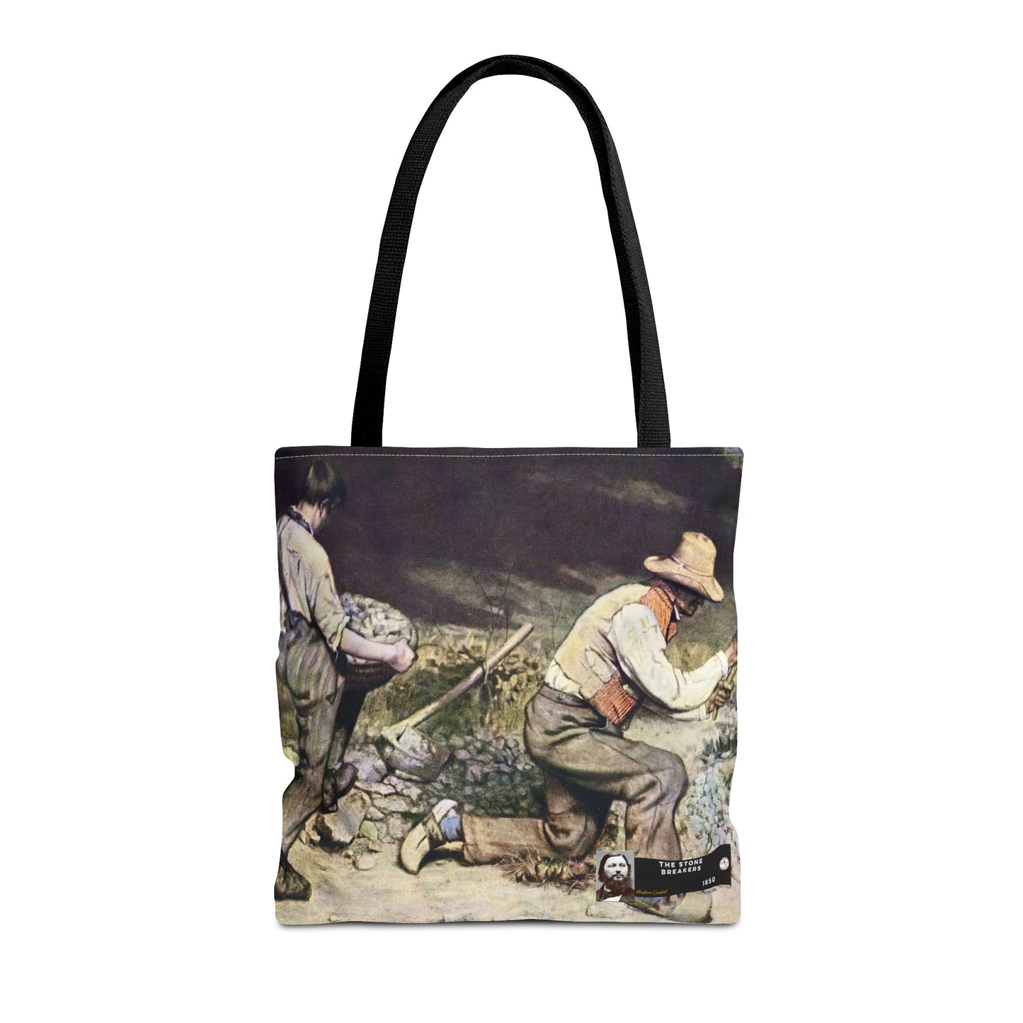 Courbet, Gustave - The Stone Breakers (1850) - Tote Bag