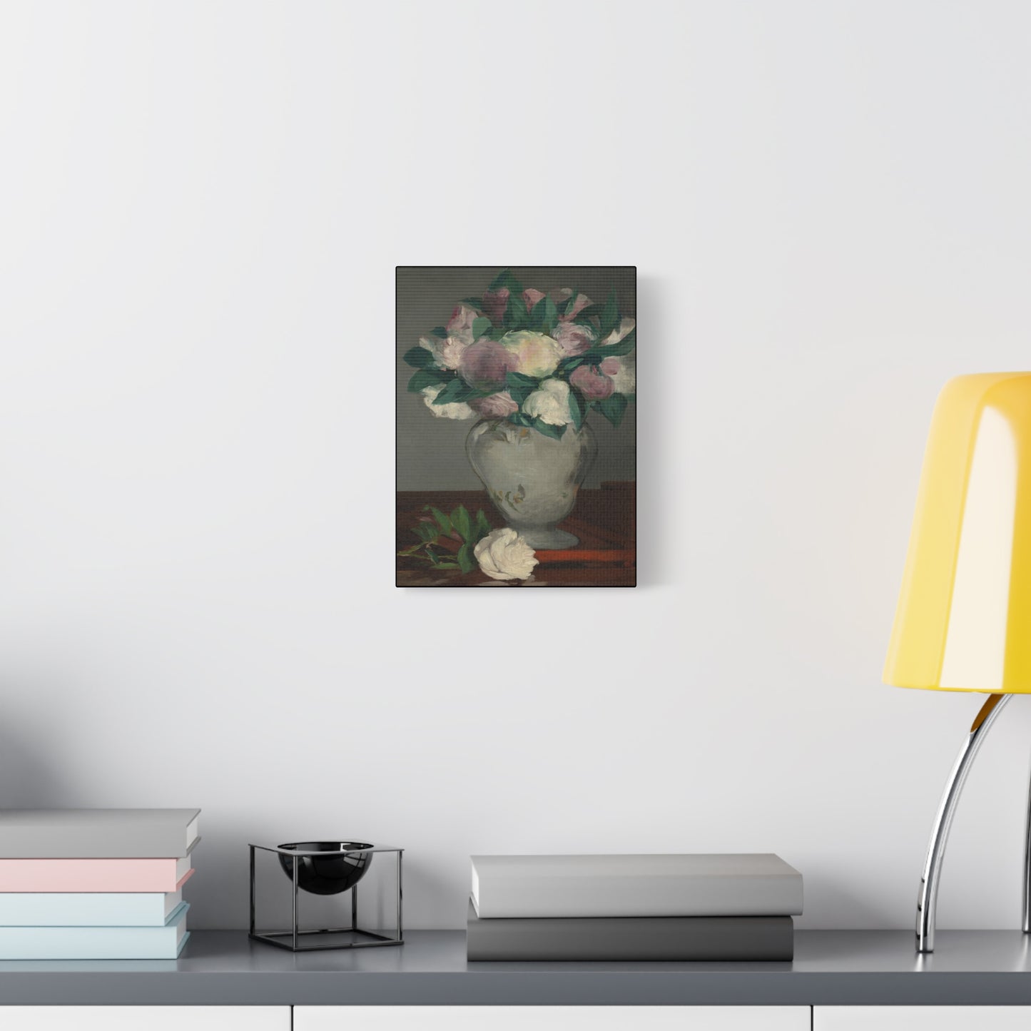 Manet, Édouard - Peonies (1864) - Canvas Block, unframed