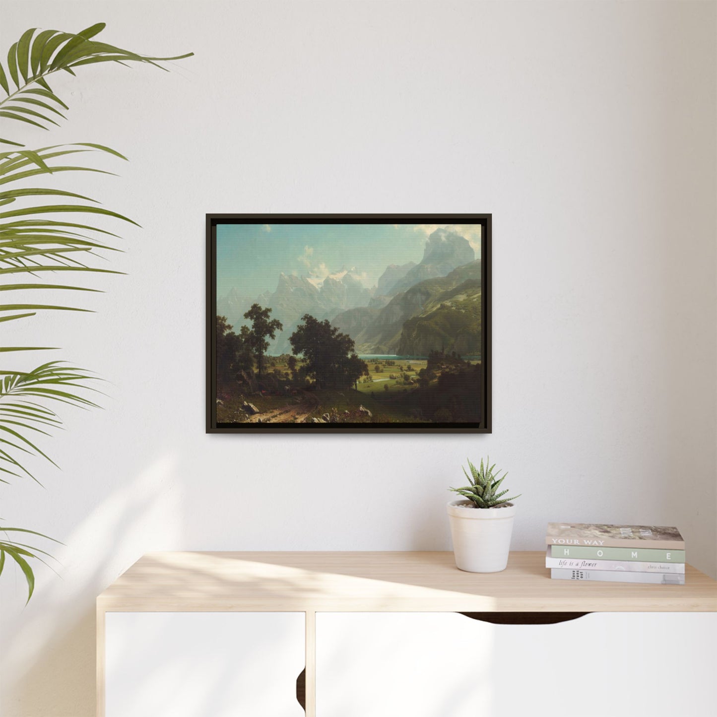 Bierstadt, Albert - Lake Lucerne (1858) - Matte Canvas, Framed
