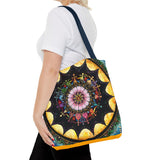 Obsidian Grandmothers Mandala - Tote Bag