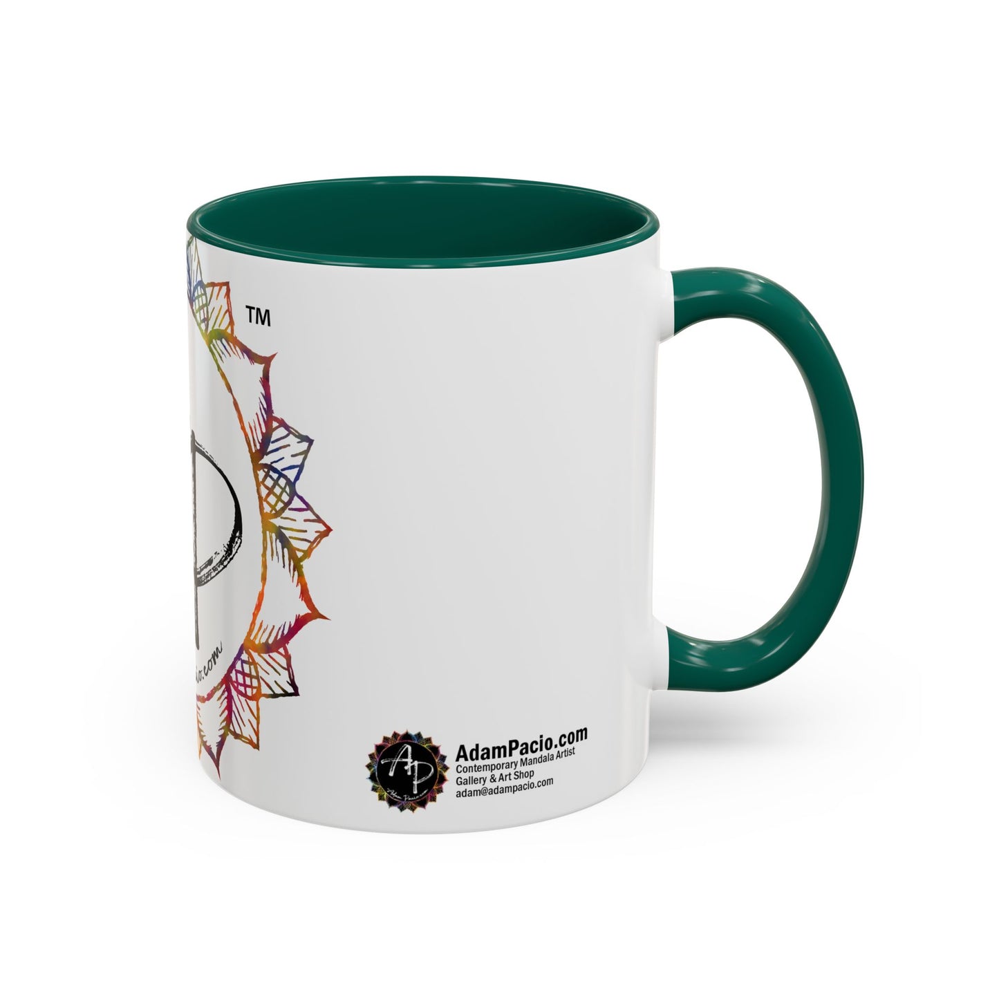 AdamPacio.com - White Logo - Colorful Accent Mugs