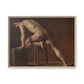 Courbet, Gustave - Study of a Nude Man (1840) - Matte Canvas, Framed