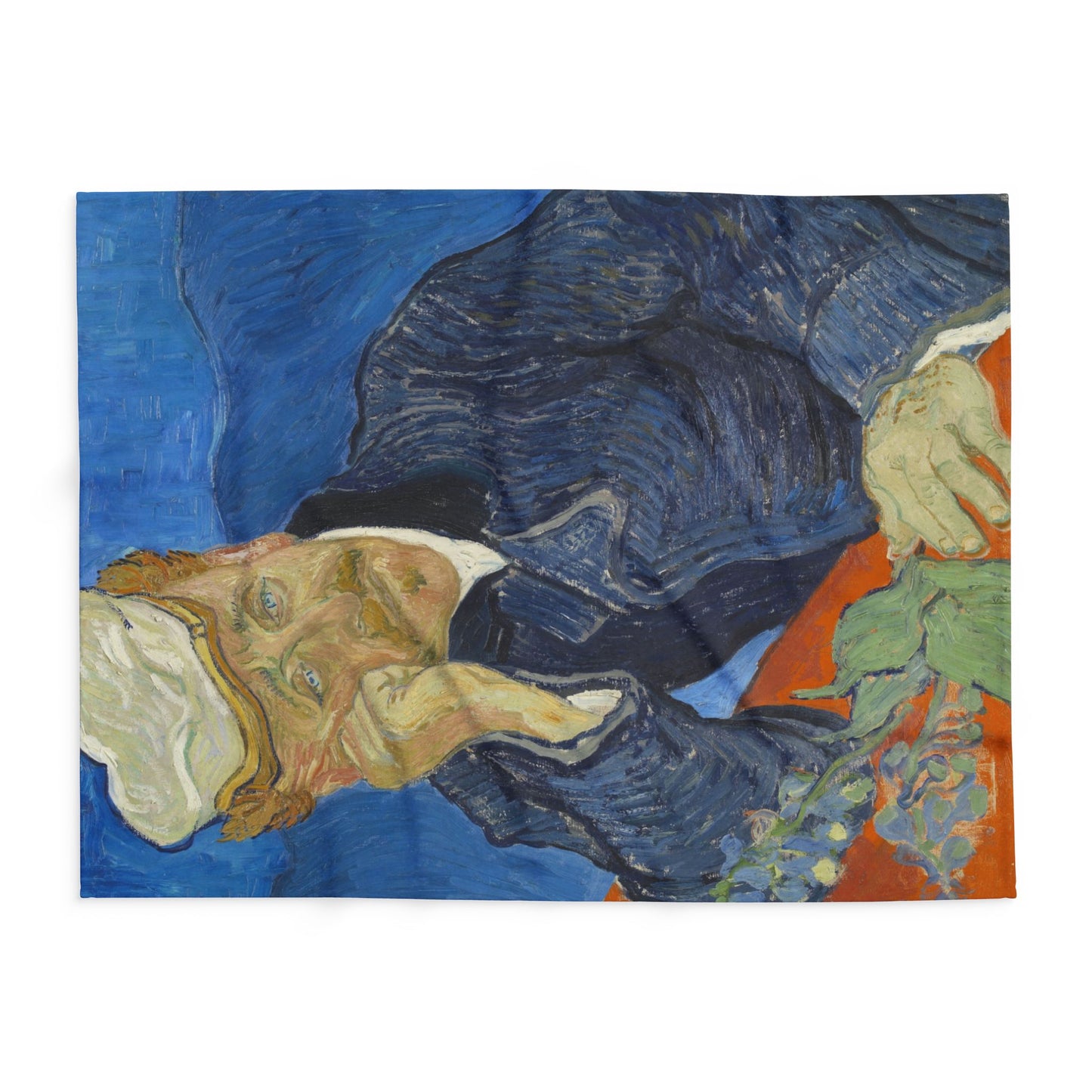 Van Gogh, Vincent - Portrait of Dr. Paul Gachet (1890) - Arctic Fleece Blanket