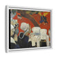 Gauguin, Paul - Vision of the Sermon (Jacob Wrestling with the Angel) (1888) - Matte Canvas, Framed