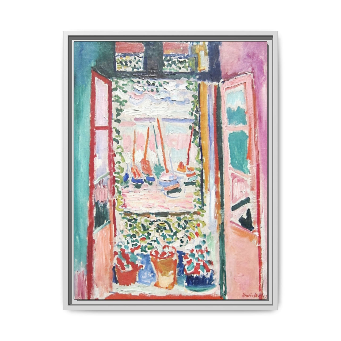 Matisse, Henri - Open Window, Collioure (1905) - Matte Canvas, Framed