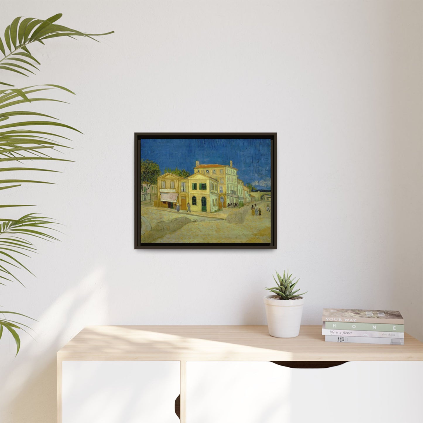 Van Gogh, Vincent - The Yellow House (1888) - Matte Canvas, Framed