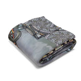 Memento Mori Mandala - Arctic Fleece Blanket