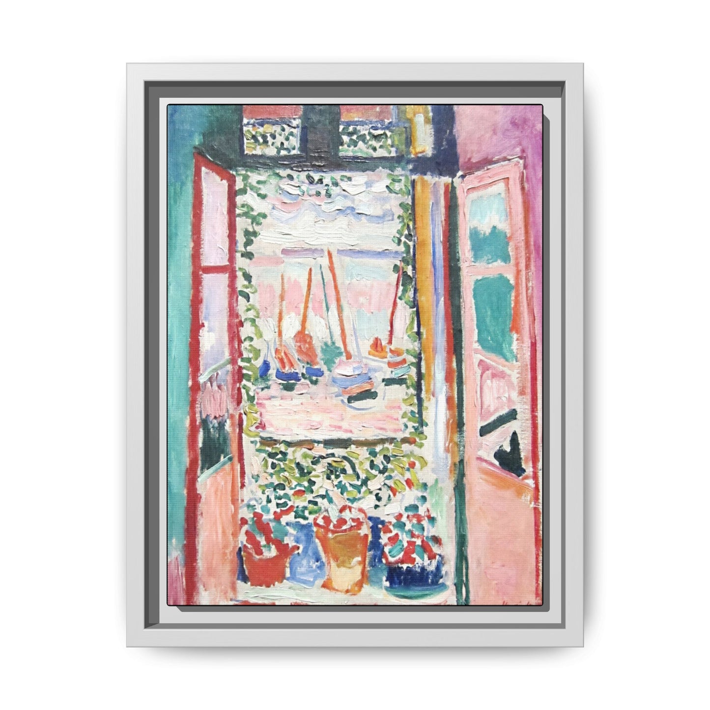 Matisse, Henri - Open Window, Collioure (1905) - Matte Canvas, Framed