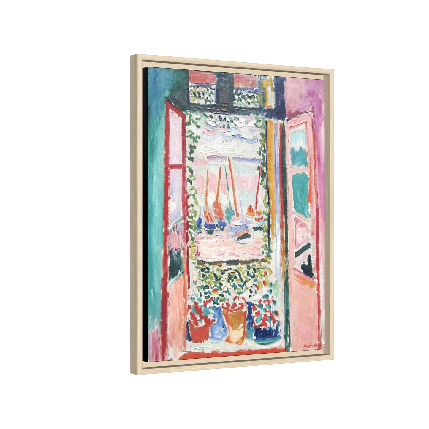 Matisse, Henri - Open Window, Collioure (1905) - Matte Canvas, Framed