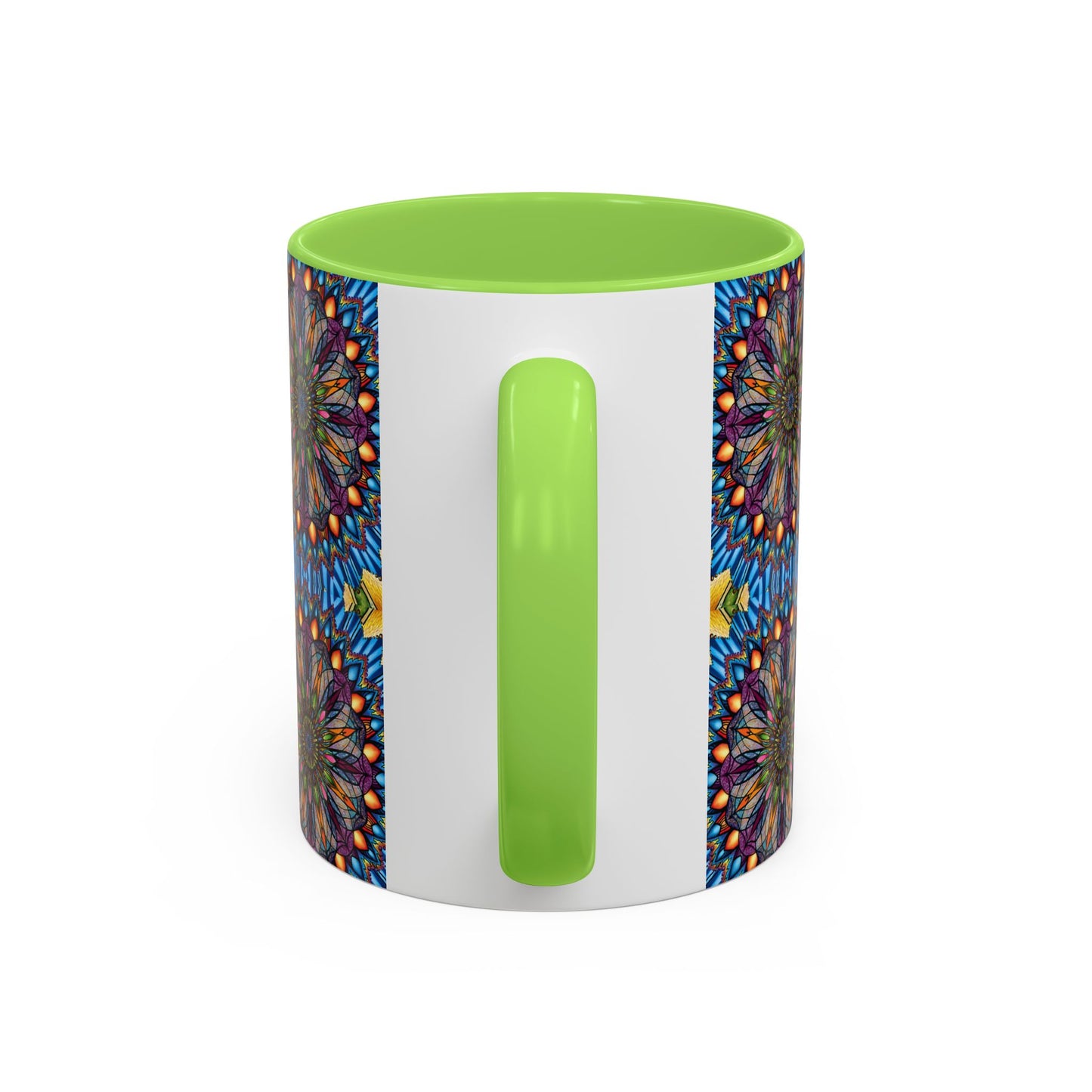 Pacio, Adam - Emerald Arrows Mandala - Colorful Accent Mugs