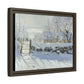 Monet, Claude - The Magpie (1868) - Matte Canvas, Framed
