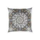 Memento Mori Mandala - Poly Velvet Pillow