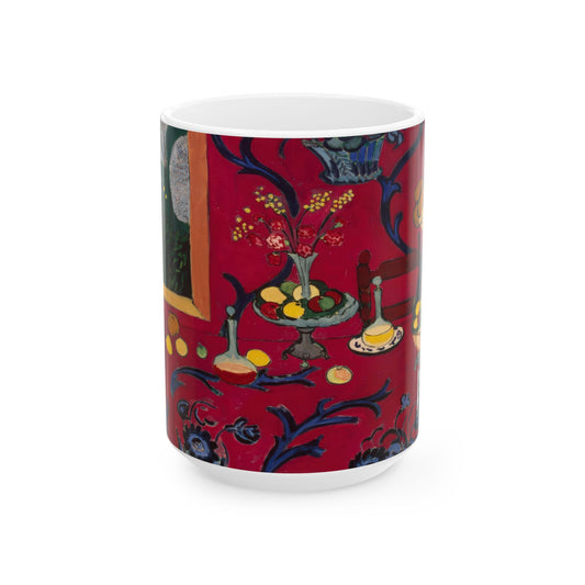 Matisse, Henri - The Dessert Harmony in Red (1908) - Ceramic Mug