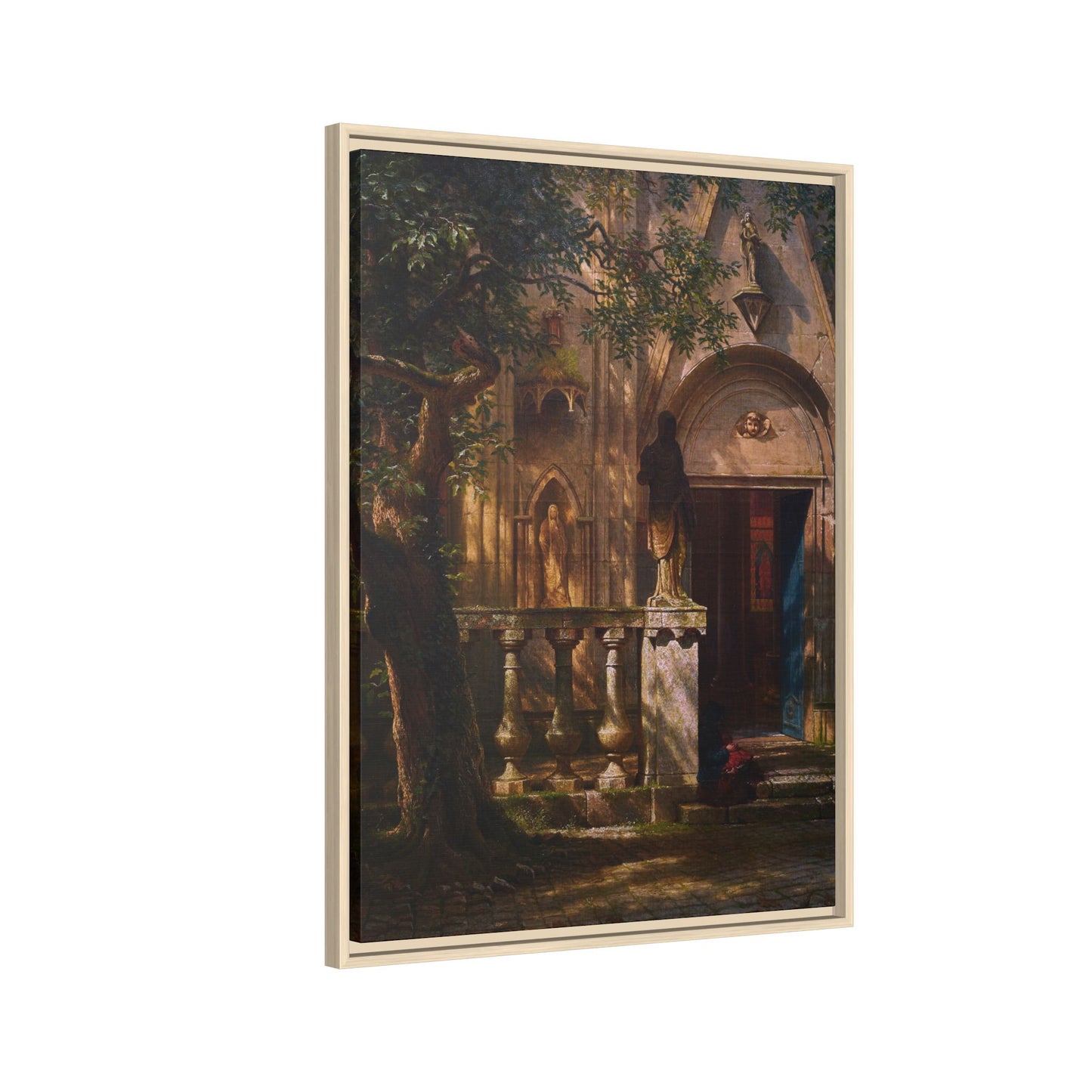 Bierstadt, Albert - Sunlight and Shadow  (1854) - Matte Canvas, Framed