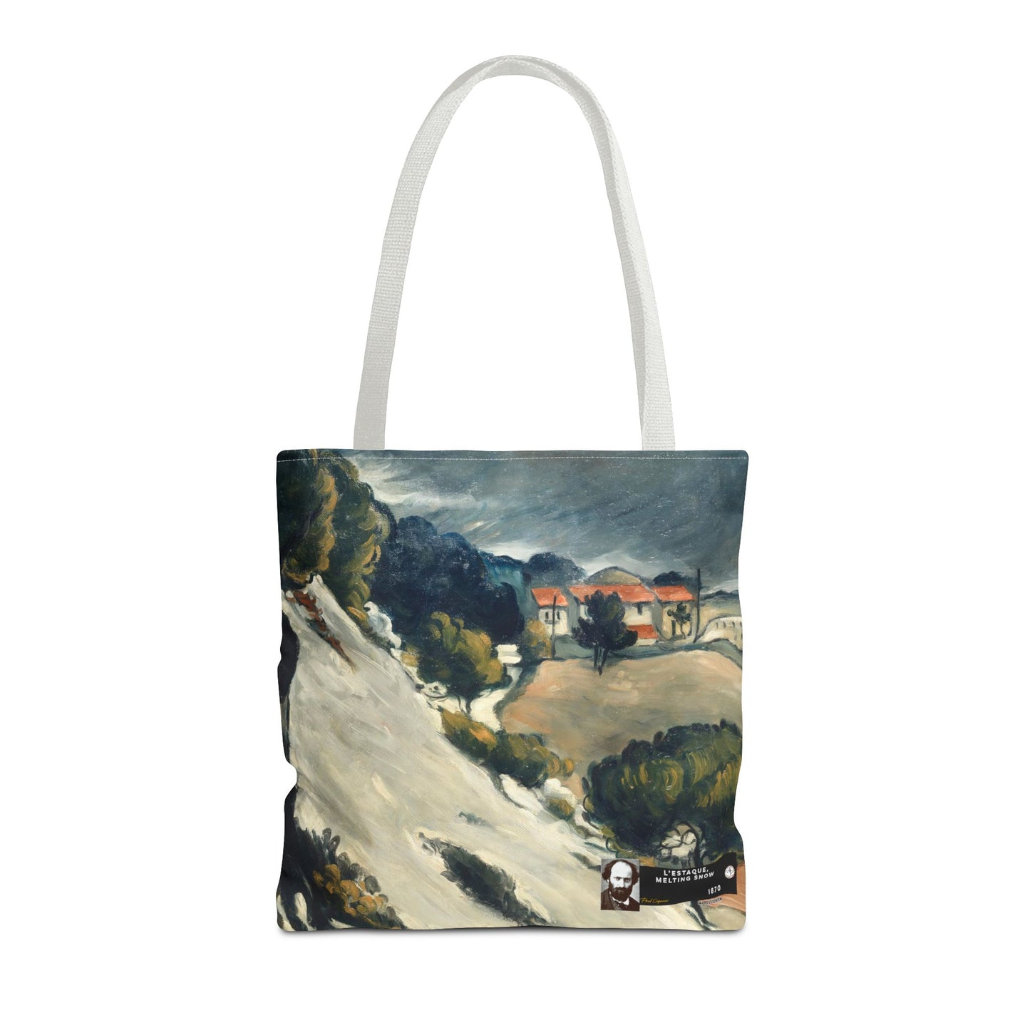 Cézanne, Paul - L’Estaque, Melting Snow (1870) - Tote Bag