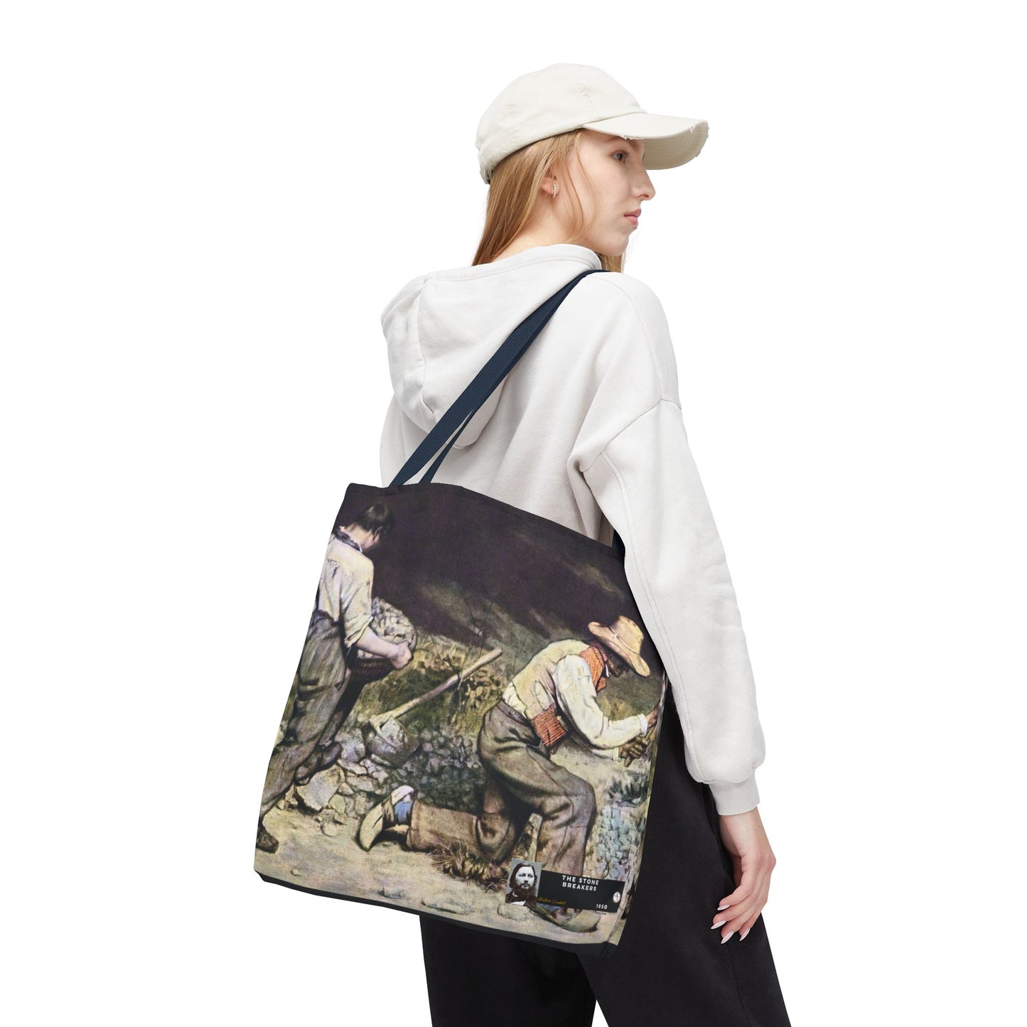 Courbet, Gustave - The Stone Breakers (1850) - Tote Bag