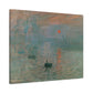 Monet, Claude - Impression, Sunrise (1872) - Canvas Block, unframed