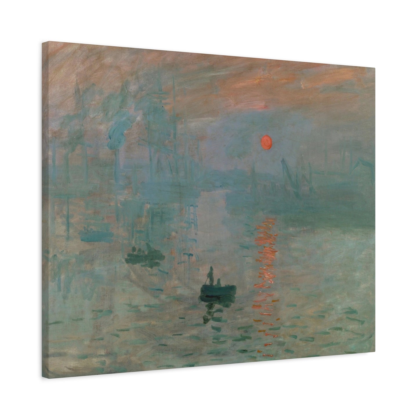 Monet, Claude - Impression, Sunrise (1872) - Canvas Block, unframed
