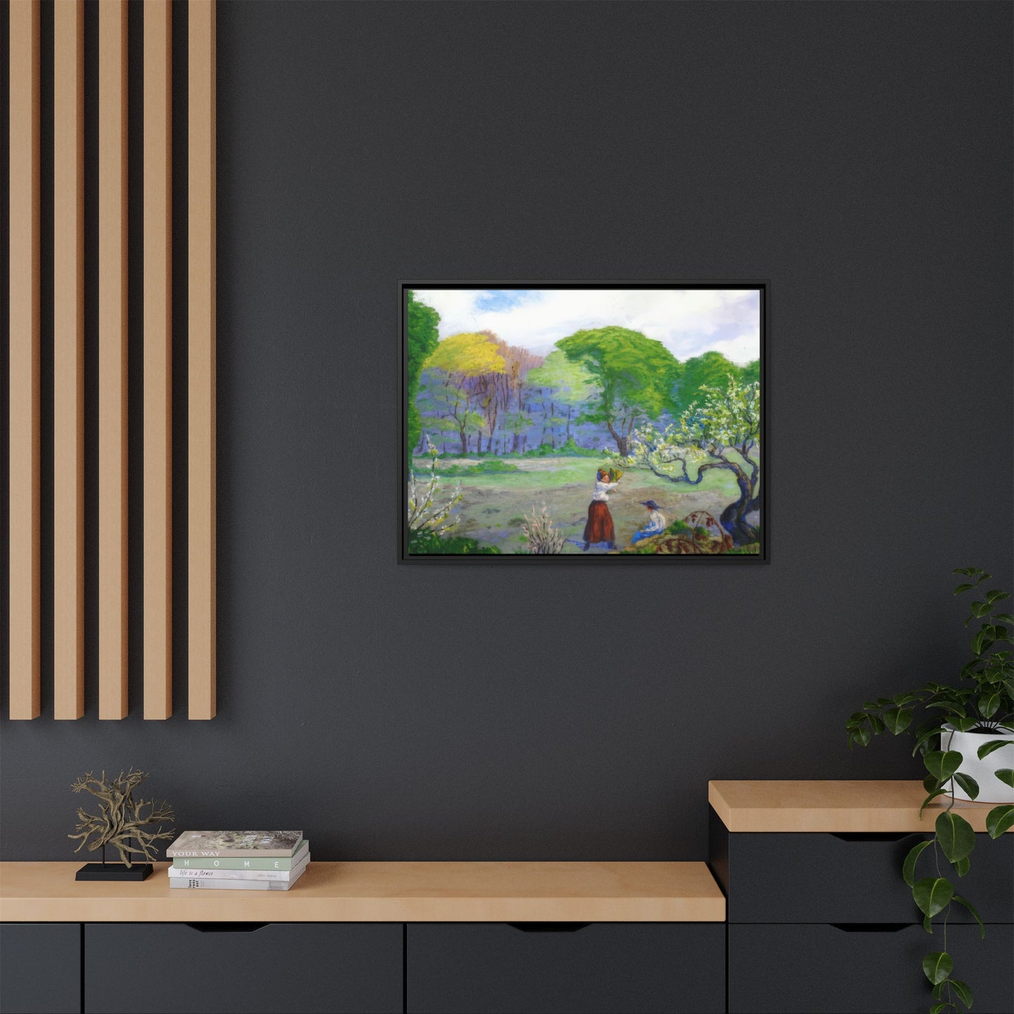 Ranson, Paul - Picking Flowers (1890) - Matte Canvas, Framed