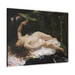 Courbet, Gustave - Woman with a Parrot (1866) - Canvas Block, unframed