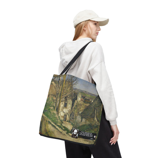 Cézanne, Paul - The House of the Hanged Man, Auvers-sur-Oise (1874) - Tote Bag