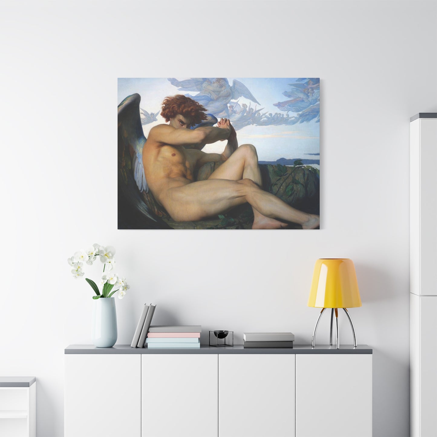Cabanel, Alexandre - The Fallen Angel (1847) - Canvas Block, unframed