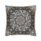 Pacio, Adam - Memento Mori Mandala - Suede Square Pillowcase