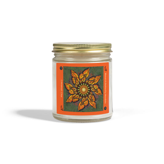 Monarch Butterly Mandala Scented Candle - Cinnamon Chai (4oz, 9oz)