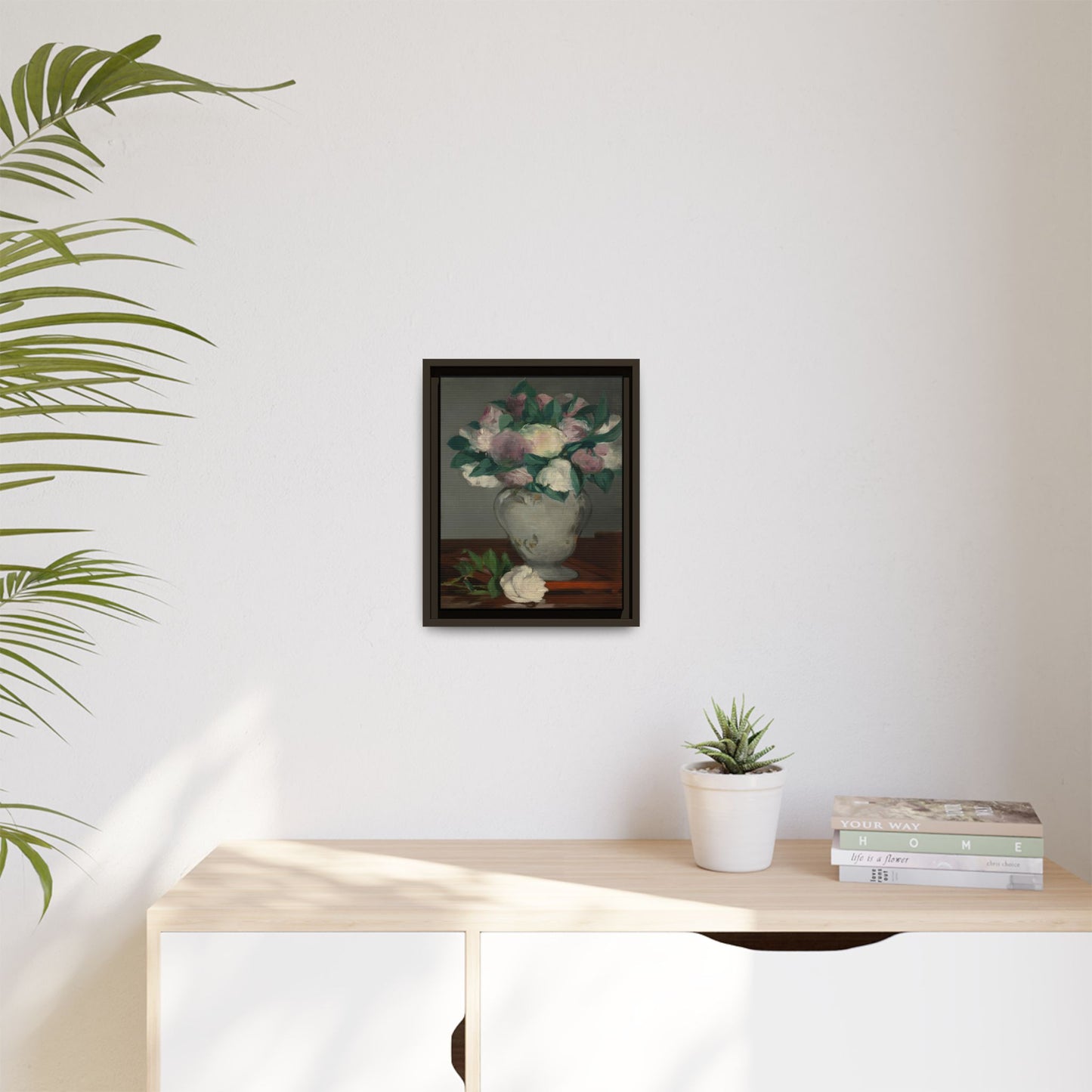 Manet, Édouard - Peonies (1864) - Matte Canvas, Framed