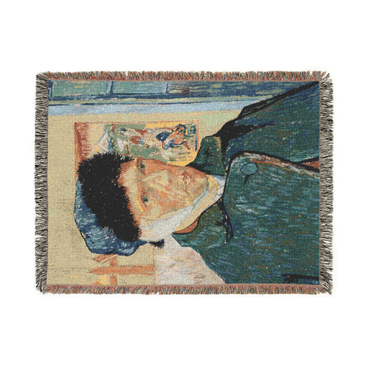 Van Gogh, Vincent - Self Portrait with Bandaged Ear (1889) - Woven Blanket