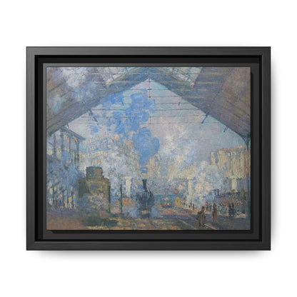 Monet, Claude - Le Gare Saint-Lazare (1877) - Matte Canvas, Framed