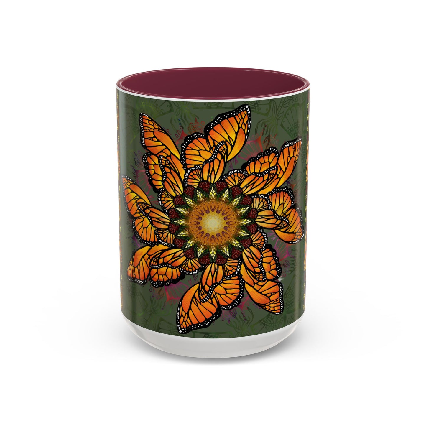 Pacio, Adam - Monarch Butterfly Mandala - Colorful Accent Mugs
