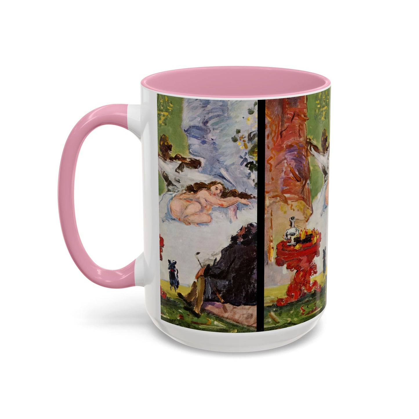 Cézanne, Paul - A Modern Olympia (1874) - Colorful Accent Mugs