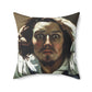 Courbet, Gustave - The Desperate Man (1843) - Suede Square Pillow
