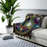 Mystic Jewel Mandala - Sherpa Fleece Blanket